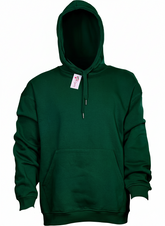 Dark Green Hoodie with Embroidered Print